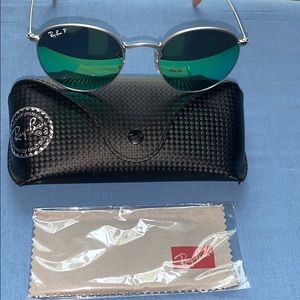 Ray-Ban Round Polarized Flash Lens